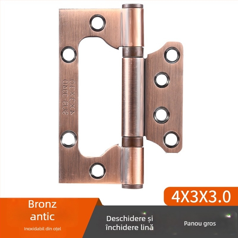 Balama din oțel inoxidabil cu rulmenți pentru uși interioare din lemn, model Hinge, finisaj suprafață: electroplating polishing, marcă TIANJULE