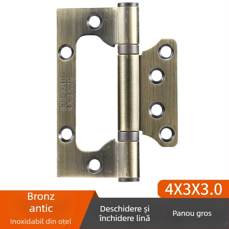 Balama din oțel inoxidabil cu rulmenți pentru uși interioare din lemn, model Hinge, finisaj suprafață: electroplating polishing, marcă TIANJULE