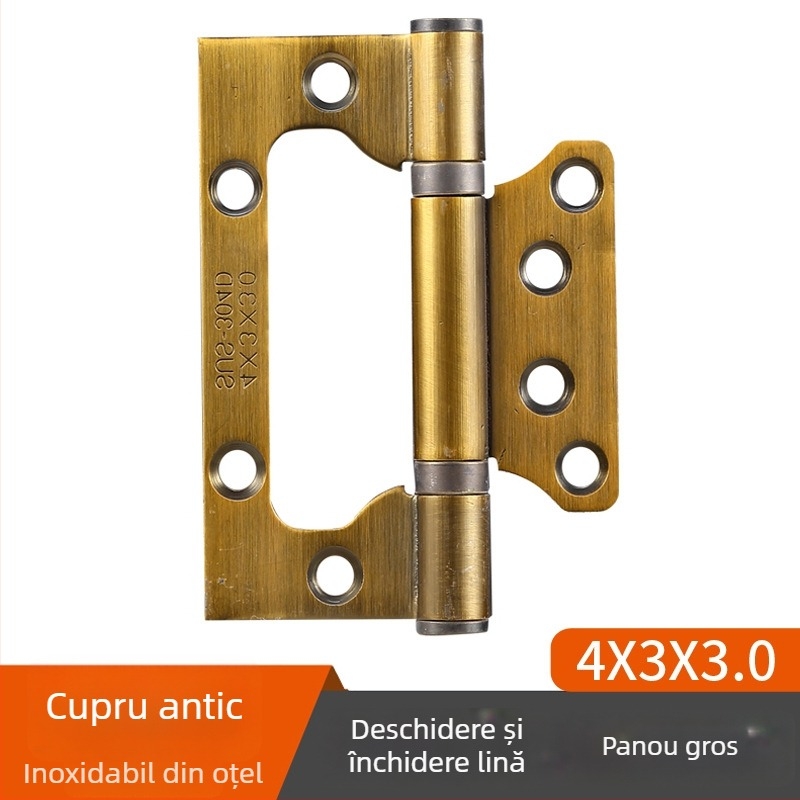Balama din oțel inoxidabil cu rulmenți pentru uși interioare din lemn, model Hinge, finisaj suprafață: electroplating polishing, marcă TIANJULE