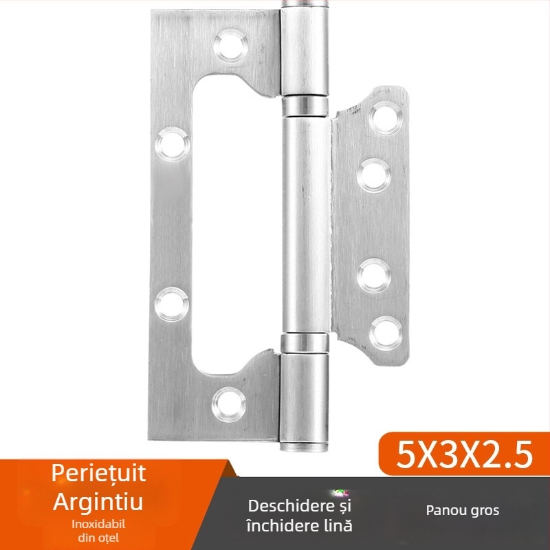 Balama din oțel inoxidabil cu rulmenți pentru uși interioare din lemn, model Hinge, finisaj suprafață: electroplating polishing, marcă TIANJULE