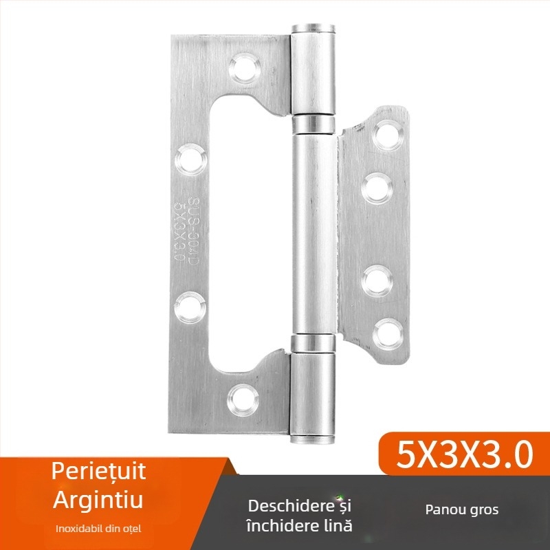 Balama din oțel inoxidabil cu rulmenți pentru uși interioare din lemn, model Hinge, finisaj suprafață: electroplating polishing, marcă TIANJULE