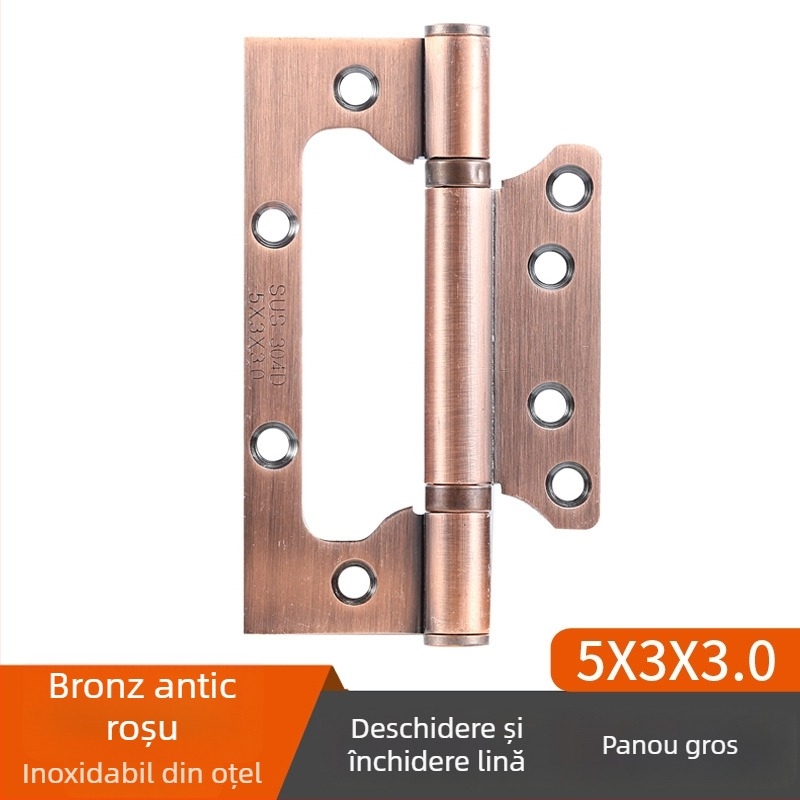 Balama din oțel inoxidabil cu rulmenți pentru uși interioare din lemn, model Hinge, finisaj suprafață: electroplating polishing, marcă TIANJULE