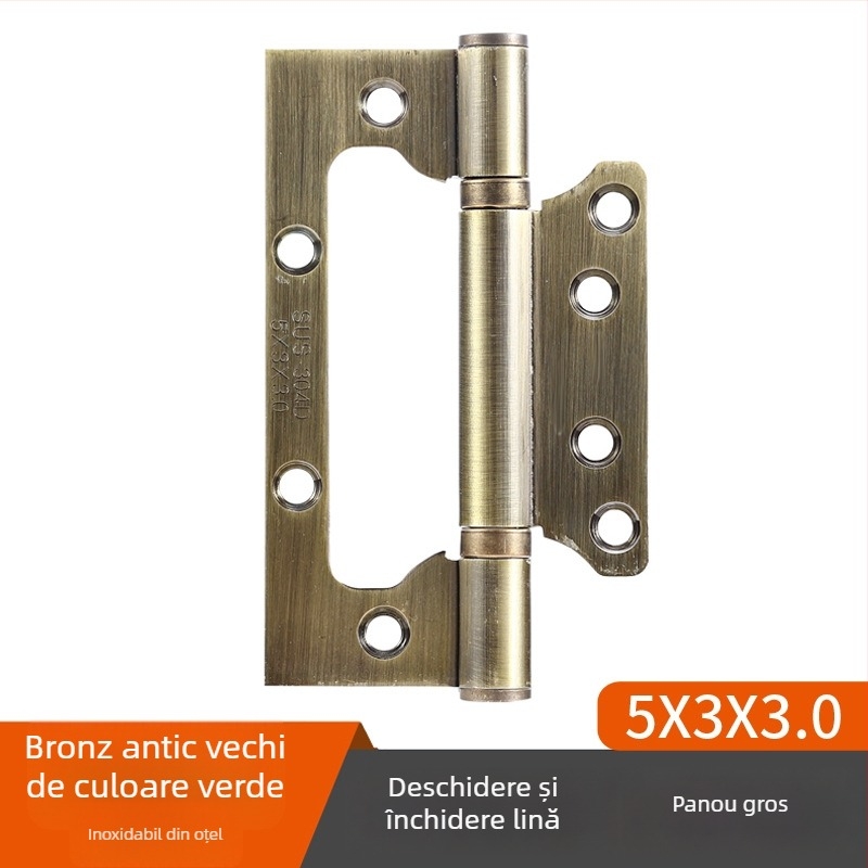 Balama din oțel inoxidabil cu rulmenți pentru uși interioare din lemn, model Hinge, finisaj suprafață: electroplating polishing, marcă TIANJULE