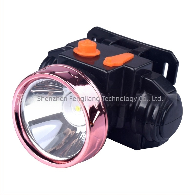 Lampa frontală LED, 10W, baterie 1800mAh, încărcare manuală, rază 200–500 m