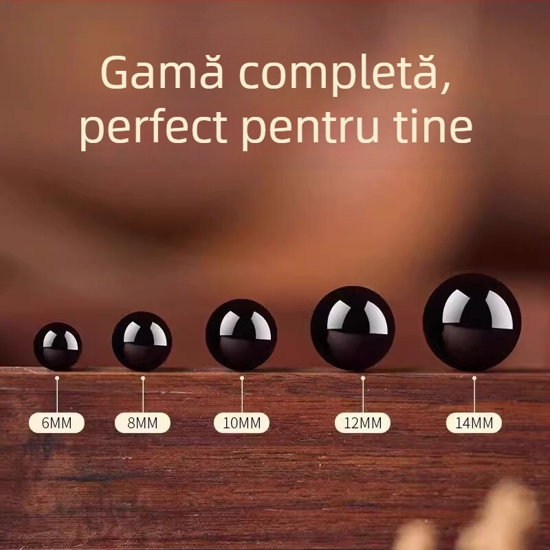 Brățară cu mărgele de obsidian pentru DIY, unisex (Material: obsidian; Stil: design original; Origine: Lianyungang; Lansare: primăvara 2025)