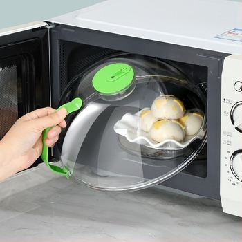 Capac de microunde antipicurare, din plastic rezistent la temperaturi înalte, stil modern minimalist, marcă Early zen
