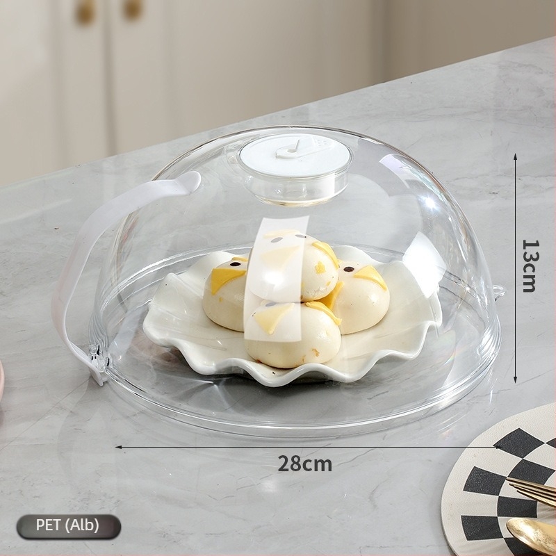 Capac de microunde antipicurare, din plastic rezistent la temperaturi înalte, stil modern minimalist, marcă Early zen