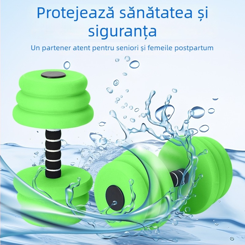 Haltere plutitoare EVA - pentru înota și recreere în apă, 80 mm, Jinghui cauciuc și plastic