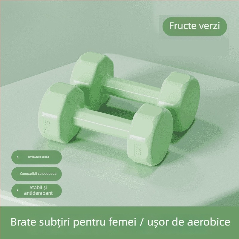 Gantere PVC pentru exerciții acasă – tonifierea brațelor, 1 buc., Cod produs 062