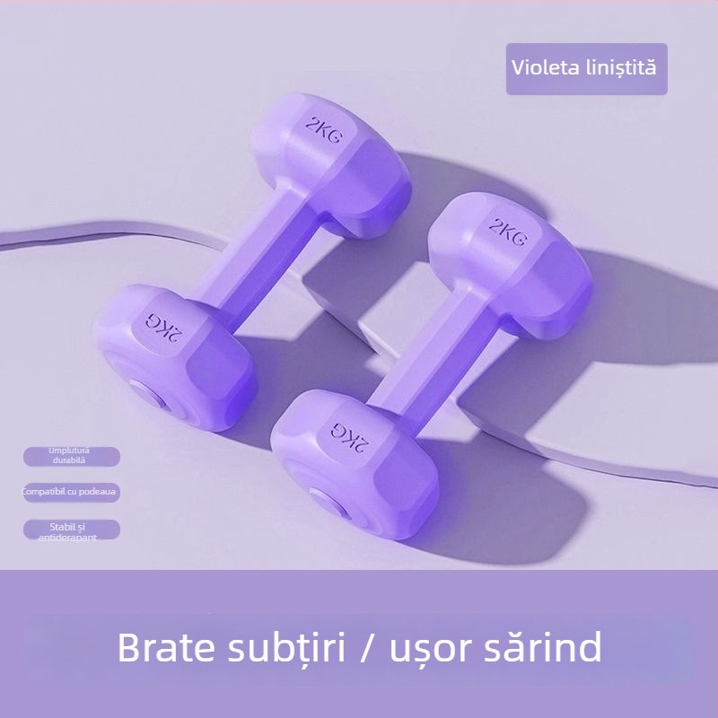 Gantere PVC pentru exerciții acasă – tonifierea brațelor, 1 buc., Cod produs 062