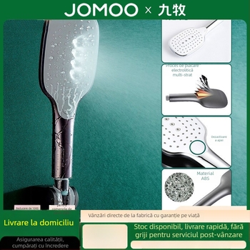 JOMOO cap de duș King Hand Spray – pentru uz casnic, formă rotundă, plastic, finisaj electroplating, stil modern minimalist