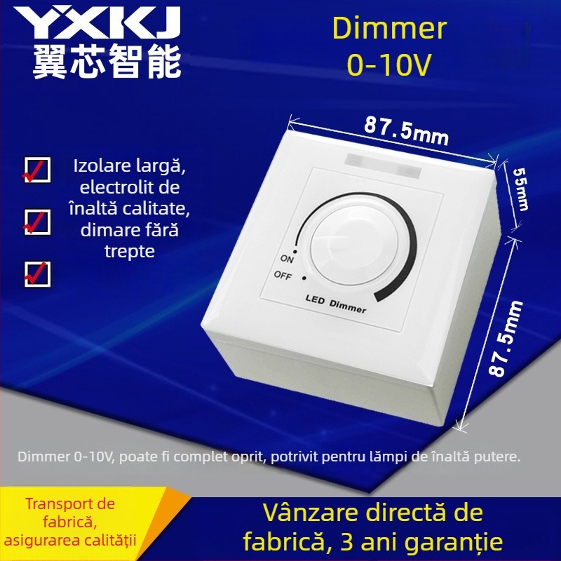 Reglator de luminozitate YX-218A – 85-265V – reglare 0-10V – 1-5000W