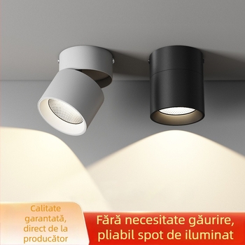 Spot LED pentru tavan cu unghi reglabil, 220V, carcasă din aluminiu, CRI ≥95