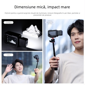 Lumină LED pentru Vlog – DJI Fill Light, Încărcare rapidă Type-C, detașare magnetică, temperatură de culoare în trei nuanțe, putere sub 10W