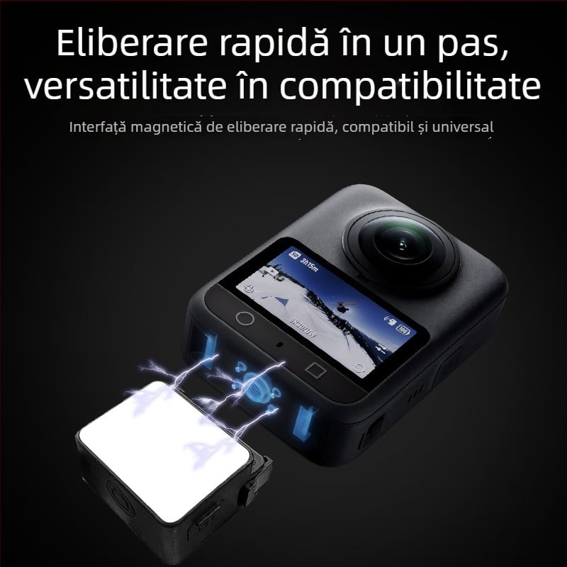 Lumină LED pentru Vlog – DJI Fill Light, Încărcare rapidă Type-C, detașare magnetică, temperatură de culoare în trei nuanțe, putere sub 10W