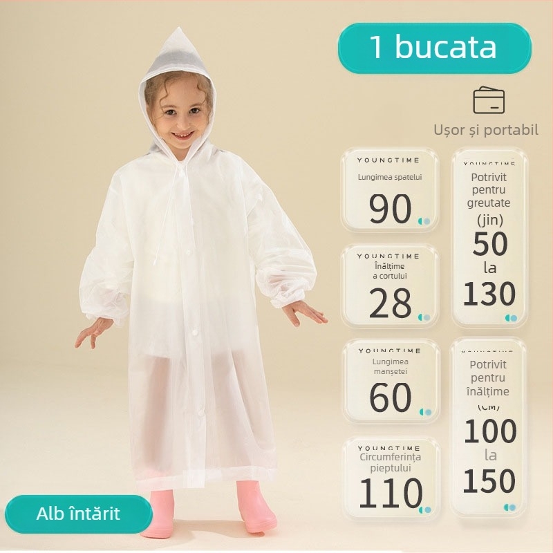 Poncho pentru copii din EVA, material îngroșat, pentru o persoană