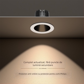 Lampa LED încastrată pentru iluminat de perete – anti-reflexie, model JR-888, carcasă din aliaj de aluminiu, tensiune ≤36V, CRI ≥95