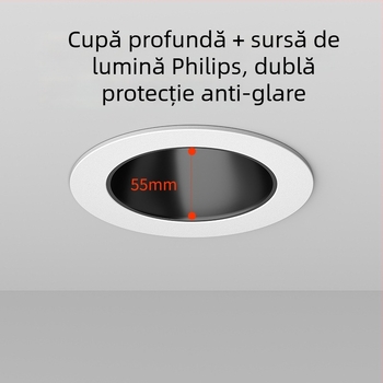 Lampa LED încastrată pentru iluminat de perete – anti-reflexie, model JR-888, carcasă din aliaj de aluminiu, tensiune ≤36V, CRI ≥95