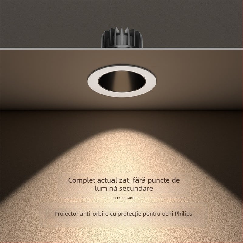 Lampa LED încastrată pentru iluminat de perete – anti-reflexie, model JR-888, carcasă din aliaj de aluminiu, tensiune ≤36V, CRI ≥95