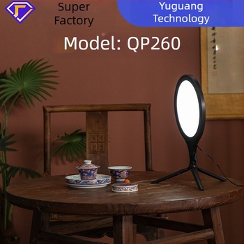 Lumină LED de fill pentru streaming live și fotografie, model QP260, 10W, alimentare 5V2A, trei temperaturi de culoare, orientare verticală, personalizare disponibilă