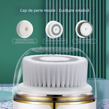 Perie de curățare facială electrică - impermeabilă, reîncărcabilă, cu vibrare, multifuncțională (baterie cu durată mare)