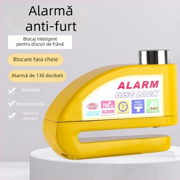 Blocare disc pentru bicicletă cu alarmă — Model 9698, material aliaj de aluminiu, greutate 251 g, brand Kuyue/YUUISD, personalizare disponibilă