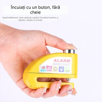 Blocare disc pentru bicicletă cu alarmă — Model 9698, material aliaj de aluminiu, greutate 251 g, brand Kuyue/YUUISD, personalizare disponibilă