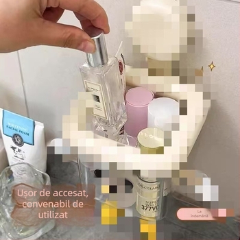 Cutie de hârtie igienică montată pe perete, ABS plastic, model desen animat, transparentă, stil modern minimalist