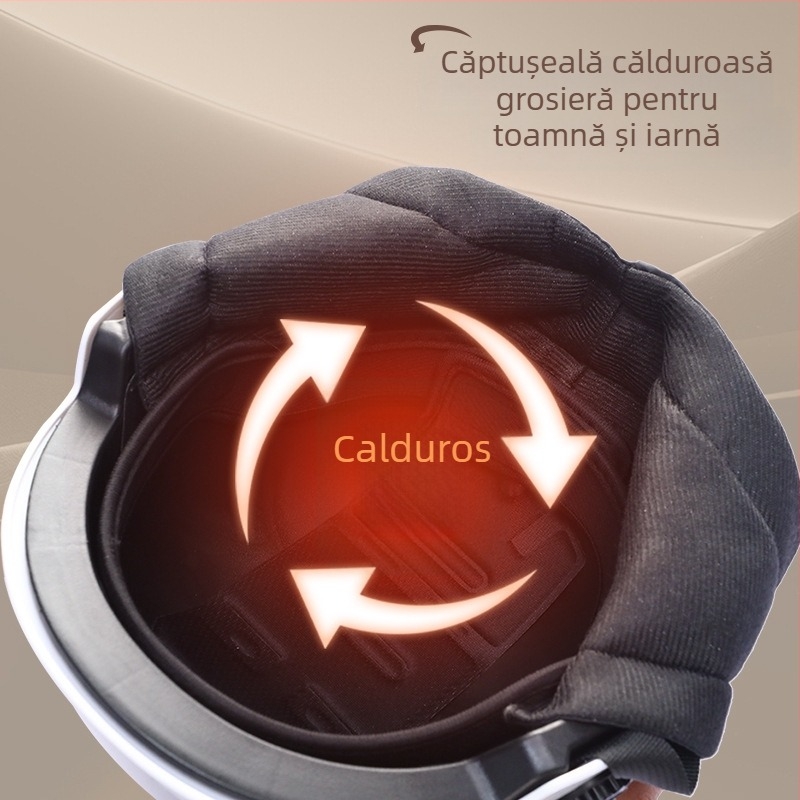 Cască pentru vehicule electrice – ABS, tip jumătate, iarnă, adulți, unisex