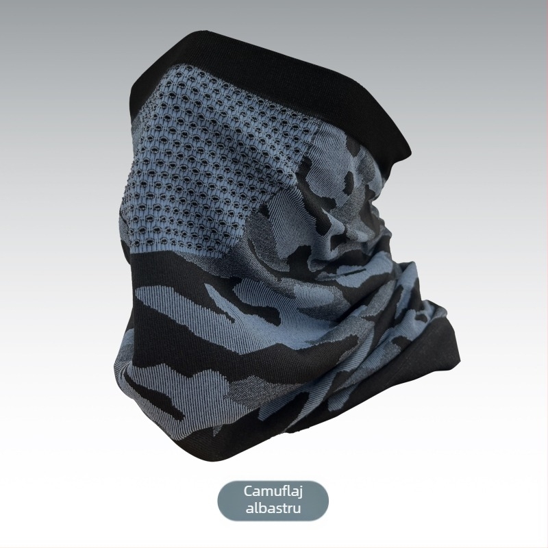 Mască de față pentru ciclism cu guler, unisex, nailon/poliamidă