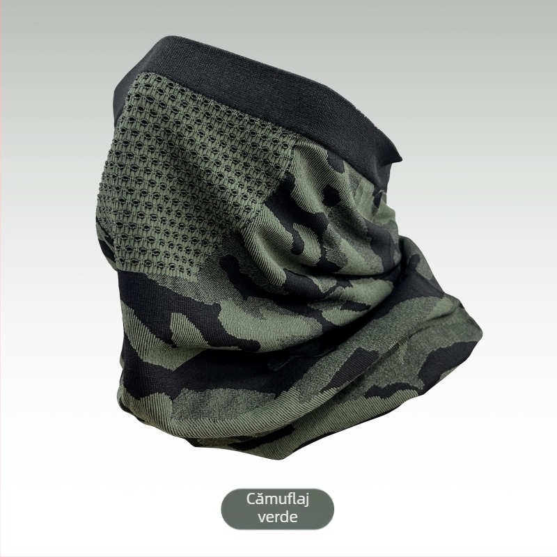 Mască de față pentru ciclism cu guler, unisex, nailon/poliamidă