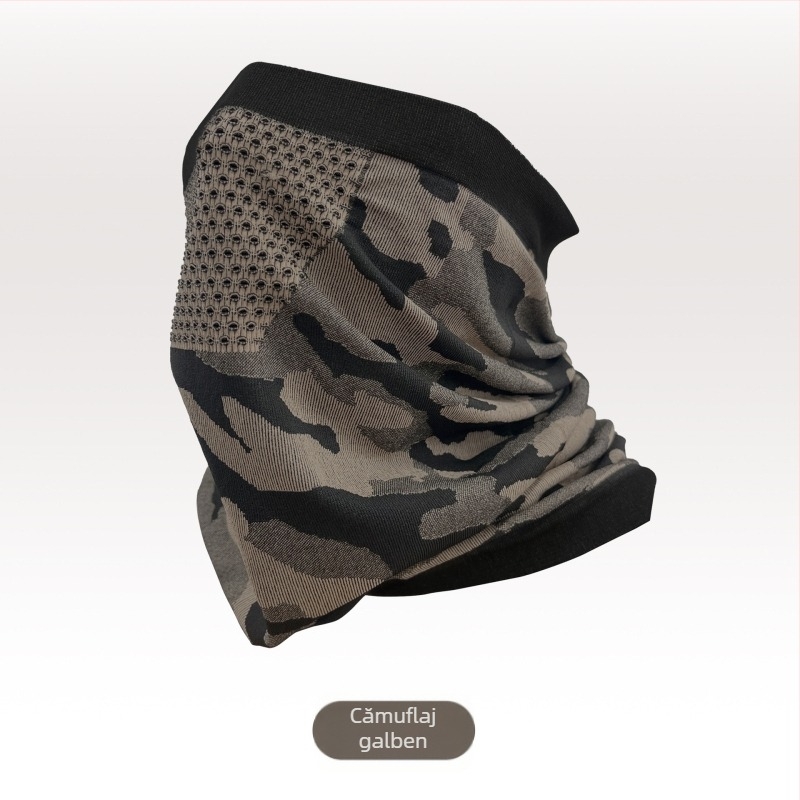 Mască de față pentru ciclism cu guler, unisex, nailon/poliamidă