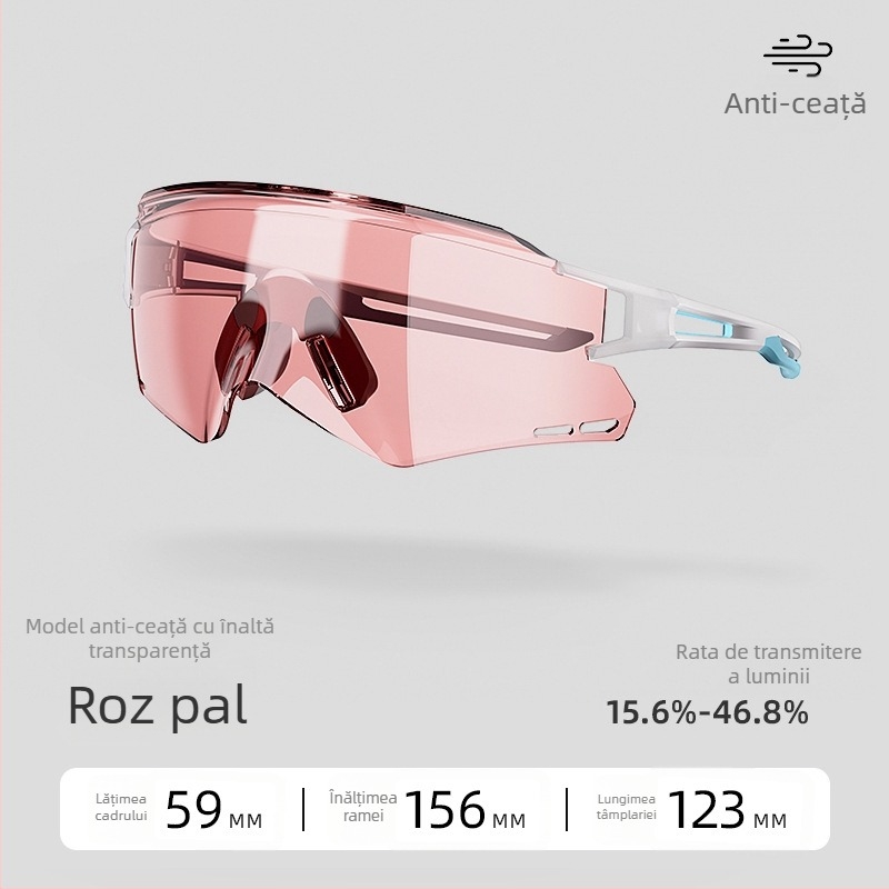 ACRUNU Ochelari de ciclism cu lentile fotosensibile care își schimbă culoarea, lentile înlocuibile, ramă PC, ramă semi, unisex