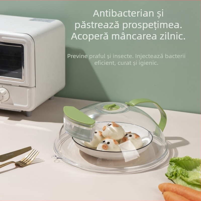 Capac anti-stropire pentru cuptorul cu microunde - plastic rezistent la temperaturi, stil modern simplu, Morning Dream Jia