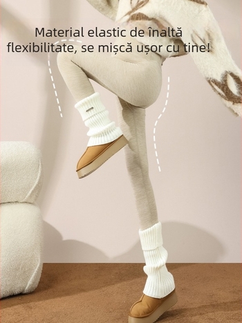 Pantaloni de bază pentru gravide, cașmir 70–80% conținut, lungime 9/10, croială strânsă, calzi pentru iarna 2025