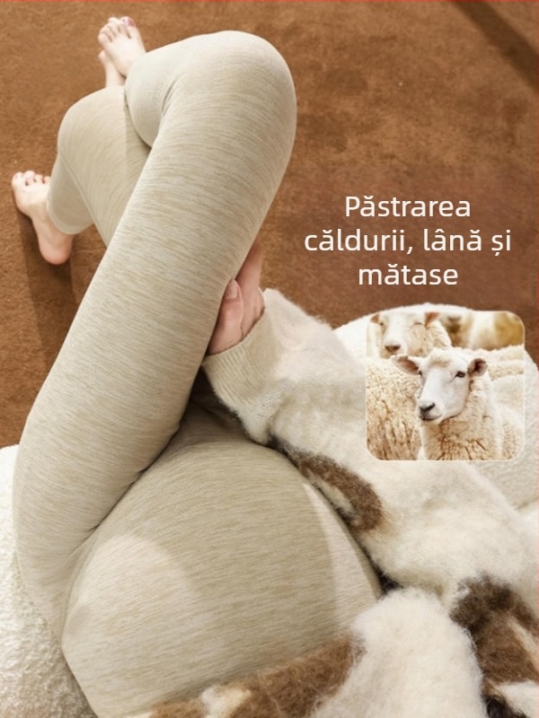 Pantaloni de bază pentru gravide, cașmir 70–80% conținut, lungime 9/10, croială strânsă, calzi pentru iarna 2025