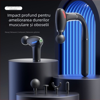 Masaj fascia pentru mușchi cu 4 capete, 4 trepte, baterie încorporată 1200–2000 mAh, autonomie 1–3 ore, zgomot sub 36 dB