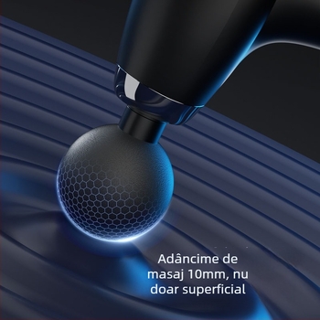 Masaj fascia pentru mușchi cu 4 capete, 4 trepte, baterie încorporată 1200–2000 mAh, autonomie 1–3 ore, zgomot sub 36 dB