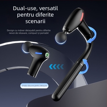 Masaj fascia pentru mușchi cu 4 capete, 4 trepte, baterie încorporată 1200–2000 mAh, autonomie 1–3 ore, zgomot sub 36 dB