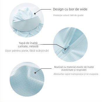 Jachetă feminină scurtă din nylon, cu glugă, UPF50+ UV protecție, respirabilă, ultra ușoară, evacuează umezeala