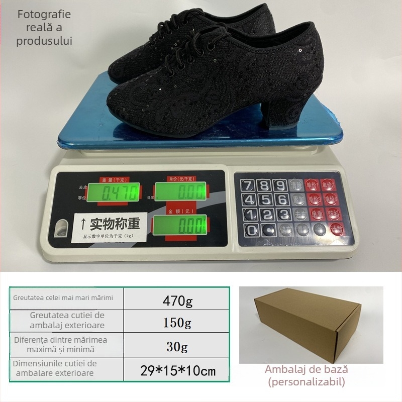 Pantofi de dans – plasă superioară, ușori, absorbție a transpirației, talpă din cauciuc, potriviți pentru latino, dans modern și balet