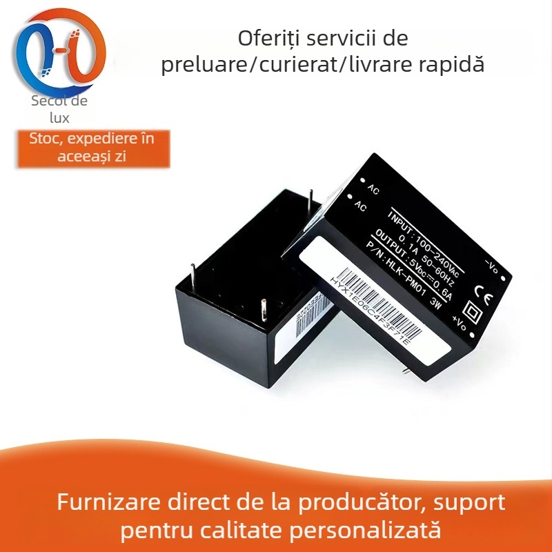 Sursă de alimentare AC-DC izolată, intrare 220V AC, ieșire 5V DC, HLK-PM01