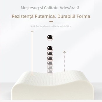 Perne din latex natural cu formă ondulată pentru somn cervical, conținut latex >90%, greutate 2–3 kg, procesare personalizabilă