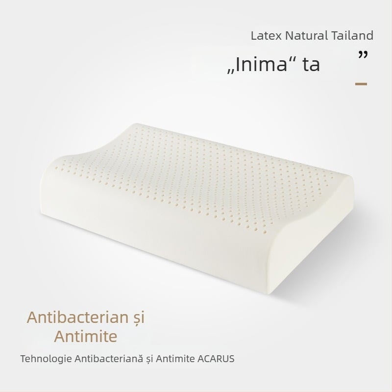 Perne din latex natural cu formă ondulată pentru somn cervical, conținut latex >90%, greutate 2–3 kg, procesare personalizabilă