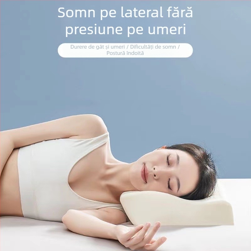 Perna latex în formă de fluture, latex natural, conținut de latex peste 90%, miez tricotat, stil simplu