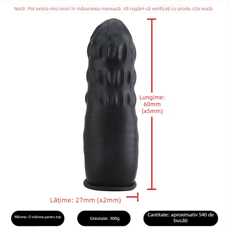 Acoperitoare deget de unică folosință – latex, antiderapante, rezistente la uzură, transparente, pentru ateliere fără praf și fabrici de electronice