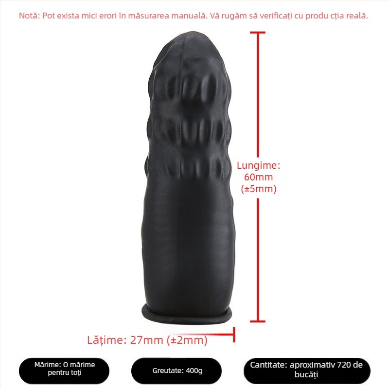 Acoperitoare deget de unică folosință – latex, antiderapante, rezistente la uzură, transparente, pentru ateliere fără praf și fabrici de electronice