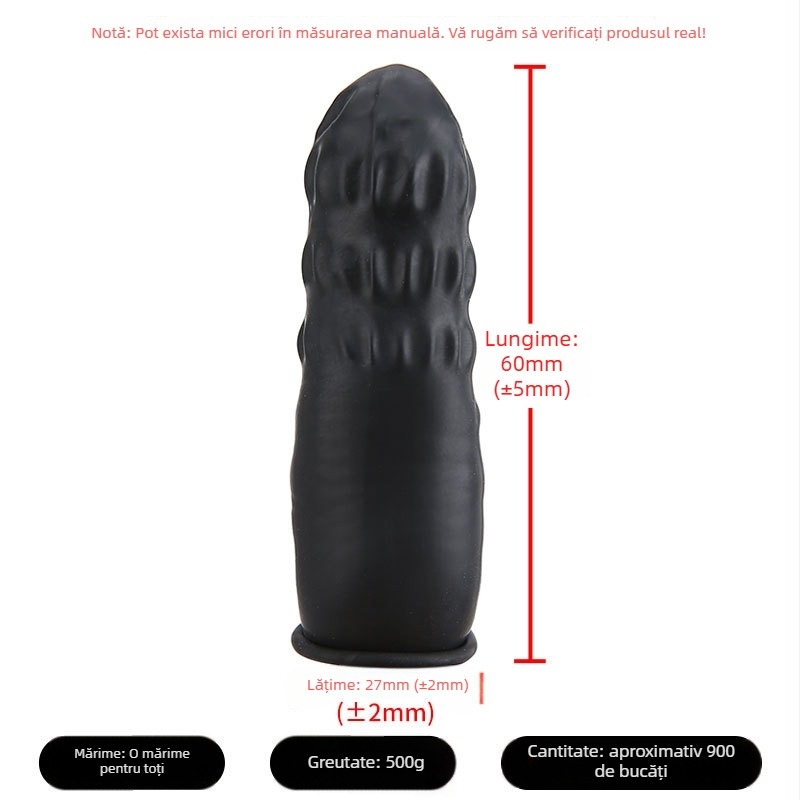 Acoperitoare deget de unică folosință – latex, antiderapante, rezistente la uzură, transparente, pentru ateliere fără praf și fabrici de electronice