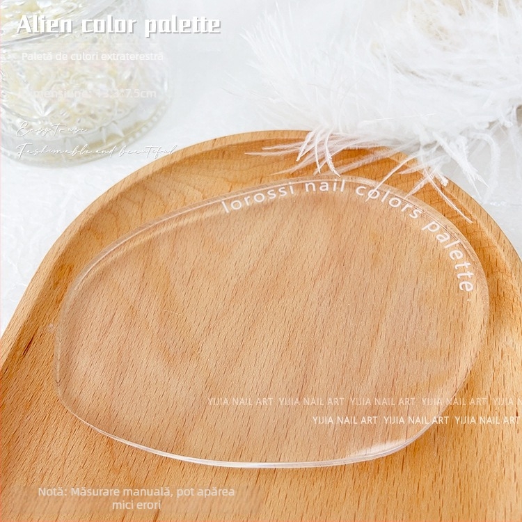 Placa de afisare pentru arta unghiilor, forma neregulata, acrilic transparent, pentru fotografiere