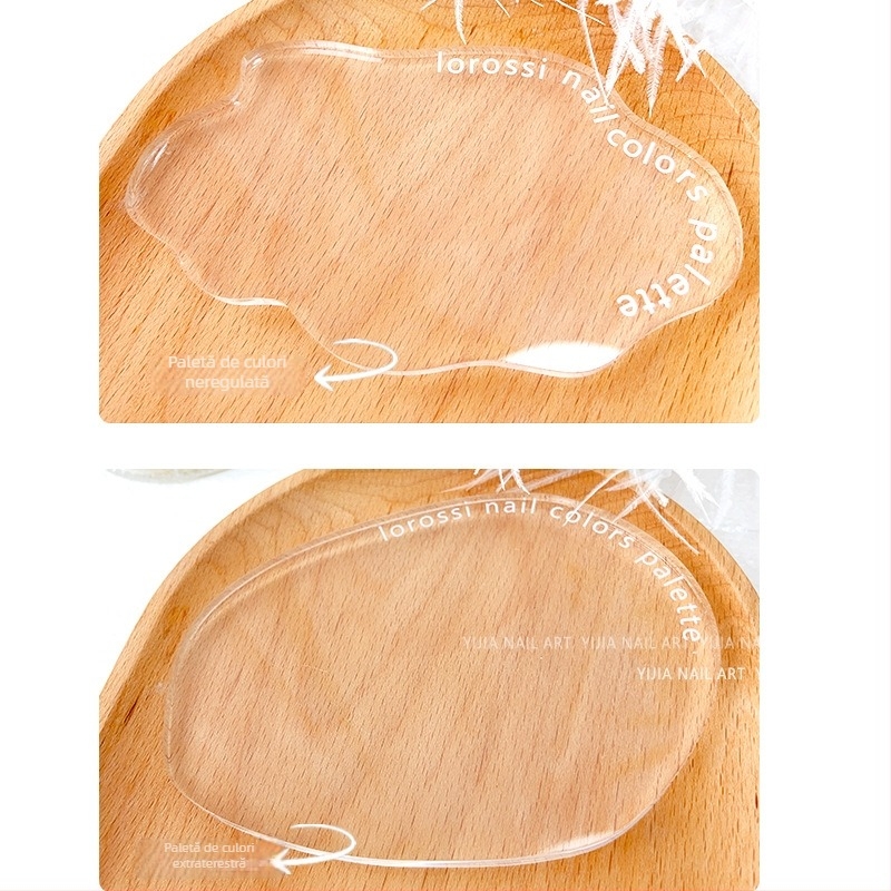 Placa de afisare pentru arta unghiilor, forma neregulata, acrilic transparent, pentru fotografiere